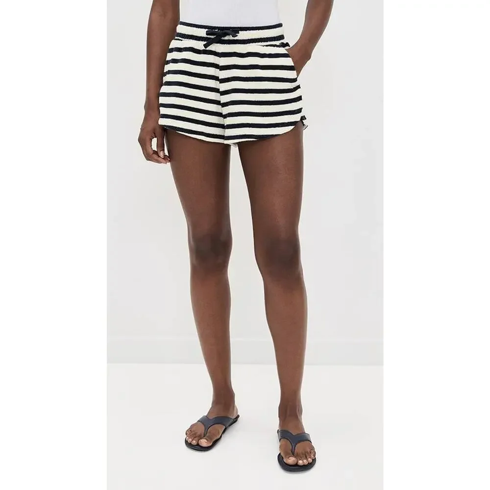BA&SH Finn Drawstring Shorts in Marine 34 XS - Picture 1 of 3